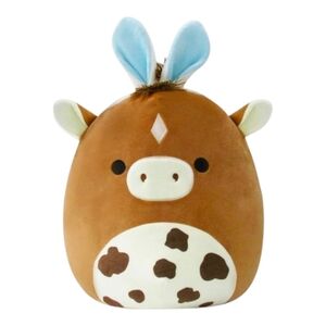 Squishmallows‎ Official 12" Harry Brown and White Horse with Bunny Ears! NWOT